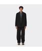 Customellow Black Notched Lapel Denim Jacket Cwjas26111Bkx