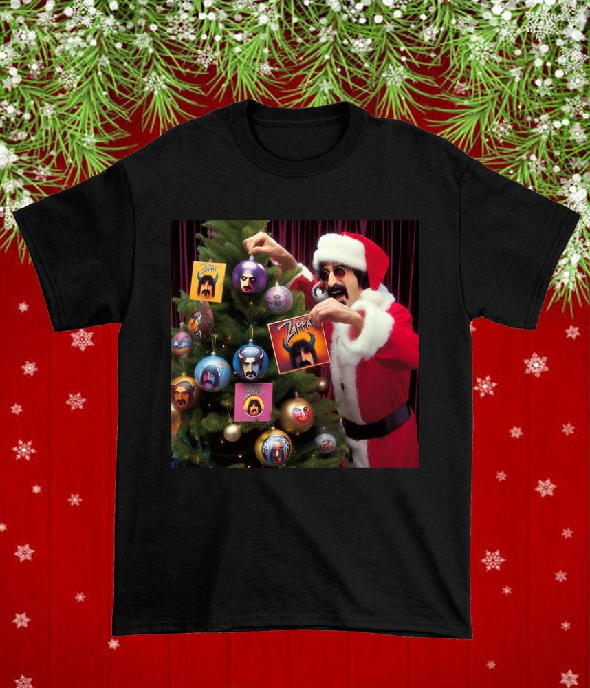 NEW HOT! Frank Zappa merry christmas Black T Shirt All Size S-5XL TA497 Unisex T-Shirt XXXL