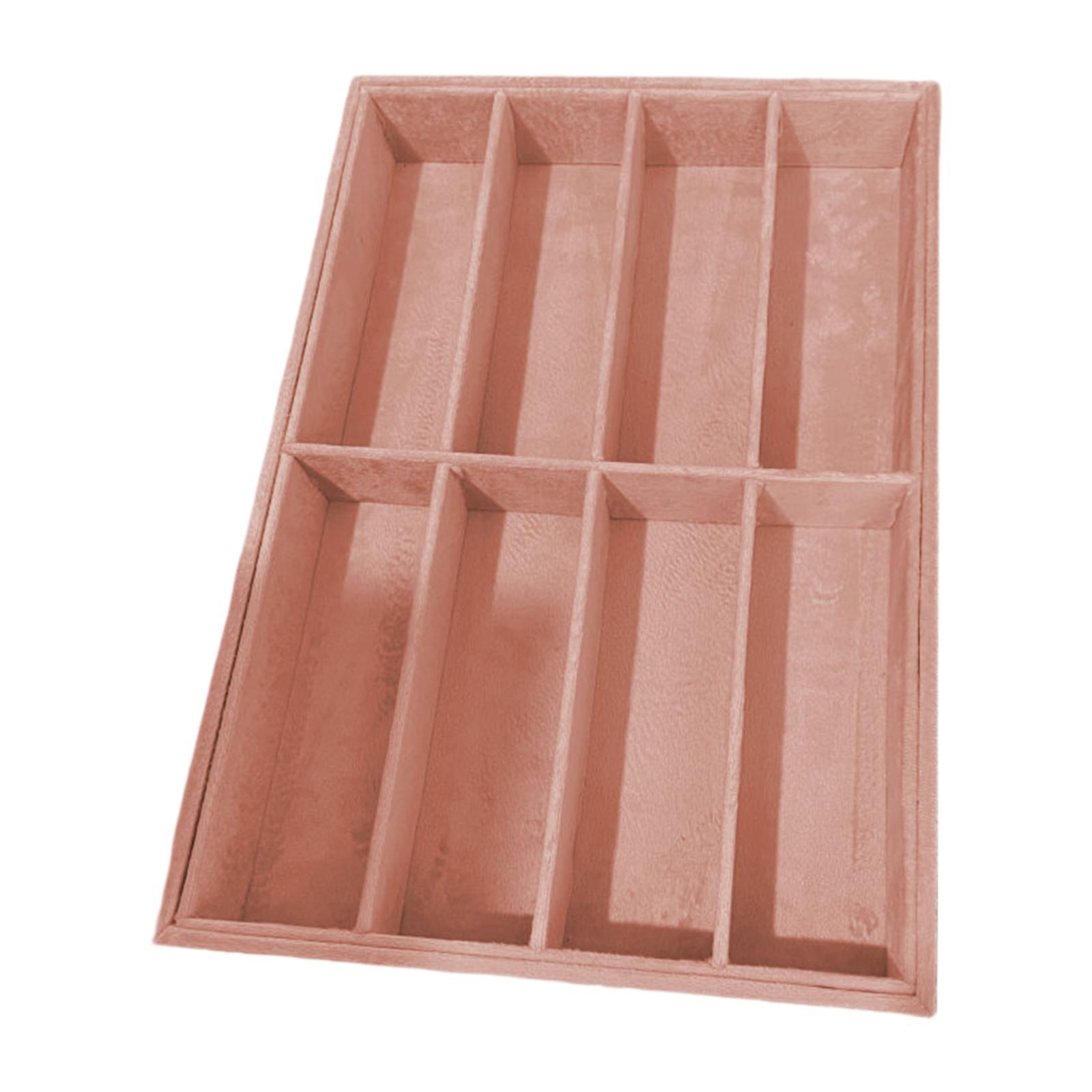 

Glasses Display Tray Lightweight Eyeglasses Display Case Multipurpose Eyewear Storage Box for Dresser Travel Desktop Store Home рожевий
