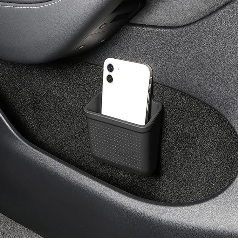 Car Storage Box Pocket Center Console Organizer Door Side Storage Box Pocket, Card Coin Container Case- for