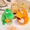 28cm Fetter Cartoon-Dinosaurier Handpuppe Stofftier T-Rex Dino Gruseltier Plüschtier Interaktiv Geschichten Erzählen Kleines Requisit Geschenk