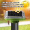 Solar Mole Repellent - Pack of 4, Ultrasonic Deterrent for Moles & Voles - Green