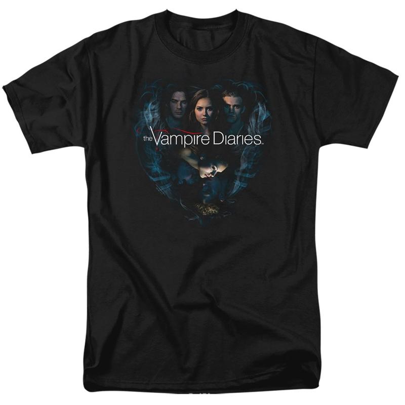 The Vampire Diaries Hearts Desire Erwachsenen Unisex Kurzarm T-Shirt Schwarz