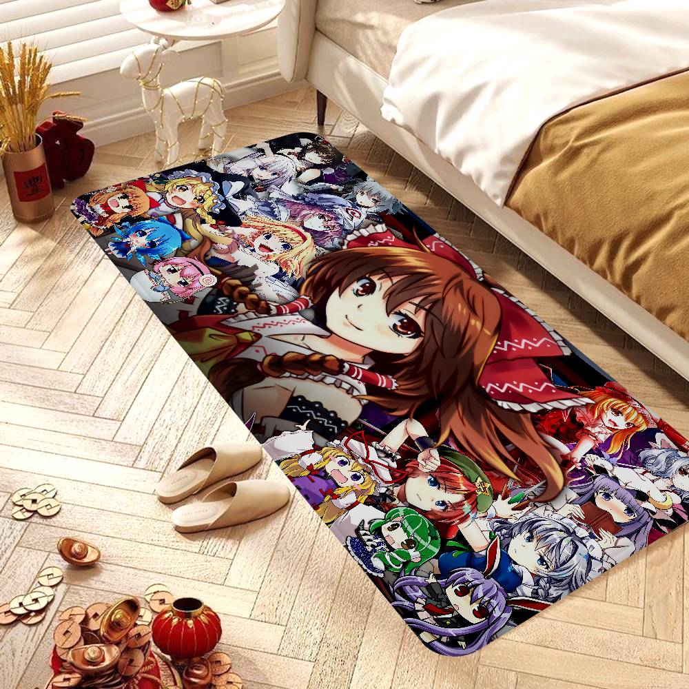 Classic T-Touhou P-Project Game Door Mat Kids Room Bedroom Decoration Balcony Anti-Slip Doormat Living Room Doormat Area Rug