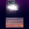 Eco-Friendly Mosquito Zapper Lantern Waterproof Solar-Powered Bug Zapper Easy To Install Motion Sensor UV Insect Killer Light