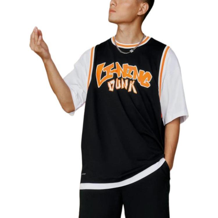 Li Ning Sports Fashion Collection T Shirt Unisex Black AHST573-1