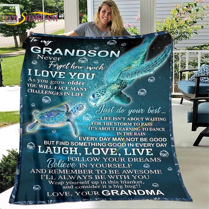 To My Wife/husband/Daughter/Son/Mom/Sister Blanket Custom Blanket Gift Air Mail Letter Blanket Family Gift Best Wish for Her/him