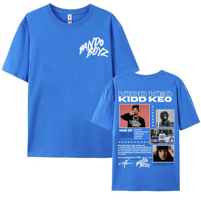 Rapper Kidd Keo Bando Boyz Tour Merch Tee Shirt Mens Women Harajuku Hip Hop Punk Street Tshirt Casual Cotton Oversized T Shirt