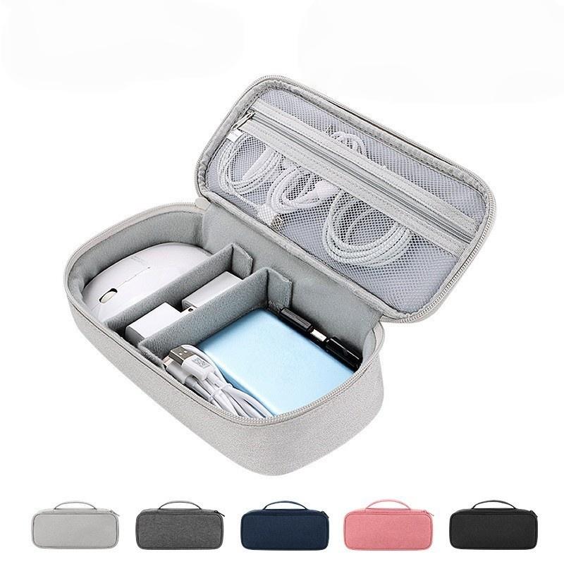 1PC Portable Travel Data Cable Storage Bag Organizer Combination Carry Case for Digital Accessories USB Charger Cord