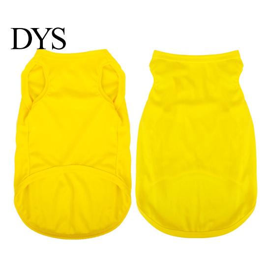 Dog Vest Solid Color Round Neck Elastic Pet Clothes Cotton T-shirt Summer Puppy Costume