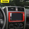 TESIN ABS Dashboard Console GPS Navigation Decoration Frame Cover Trim Stickers For Suzuki Jimny 2011-2017 Interior