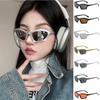 Y2K Futurism Luxury Punk Sun Glasses Women Men Technological Sense Sunglasses Science Fiction Party Female Male Eyeglasses