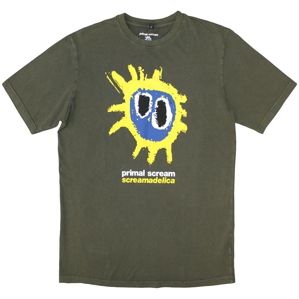 

Primal Scream Screamadelica Green Stone Wash T shirt - NEW OFFICIAL M