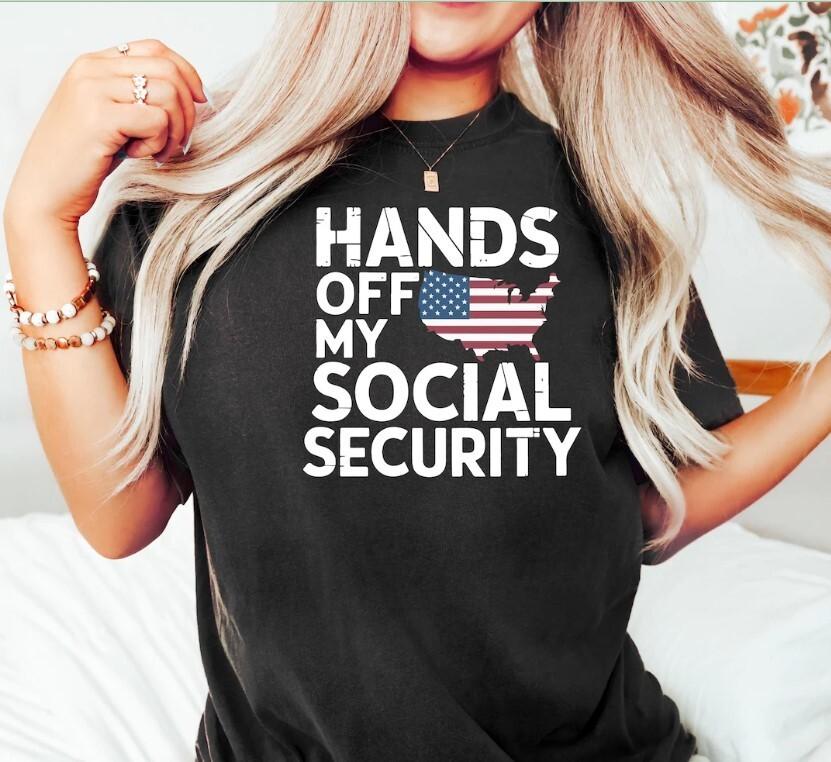 Футболка «Не трогай мою социальную защиту», Модная политическая футболка унисекс для протеста «Руки прочь» XL