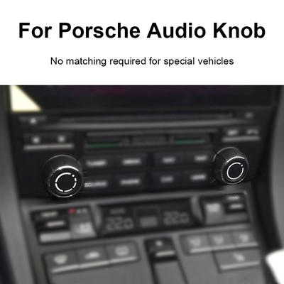 Mittelkonsole Multimedia-Drehknopf Knopf Abdeckung für Porsche Cayenne Panamera Macan Boxster 911