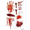 1-100PCS Halloween Temporary Tattoo Stickers Bloody Wound Scar Waterproof DIY Body Makeup for Party Horror Costume Decoration