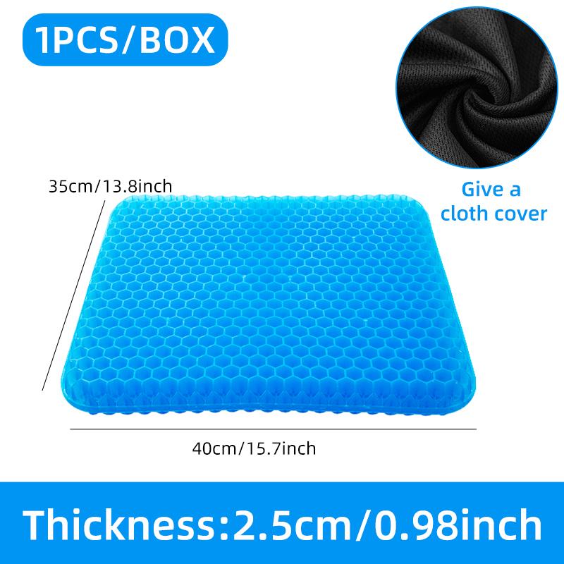 Gel Seat Cushion Summer Breathable Honeycomb Design For Pressure Relief Back Tailbone Pain for Home Office Wheelchair Chair Cars