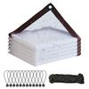 Clear Tarp Waterproof, Heavy Duty 5 Mil PVC Vinyl Transparent Tarpaulin