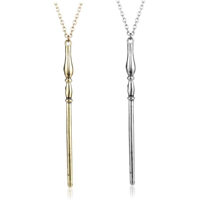 Harry Luna Potter Fleur Bellatrix Ron Magic Wand Pendant Necklace Gift Kids