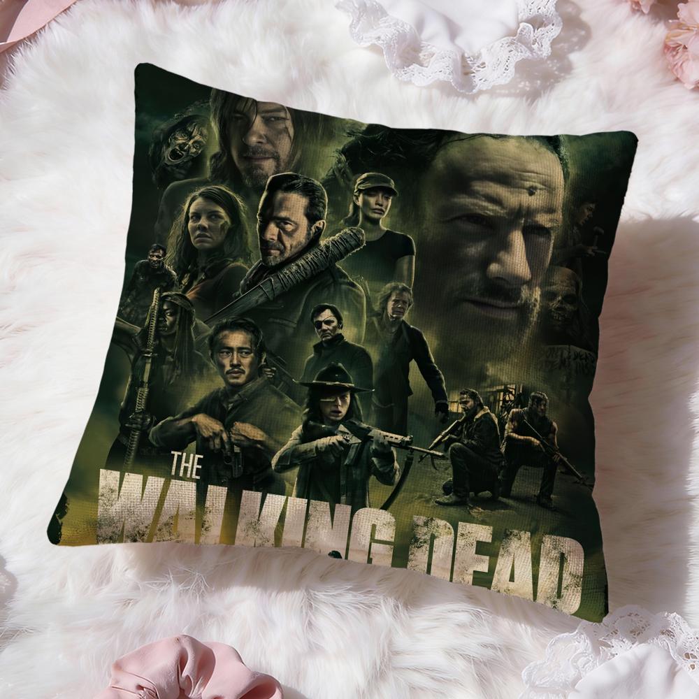 The W-walking dead Cushion Cover Premium Comfort Reversible Pillow Cove -Two in One Design for Any Room & Car Interior