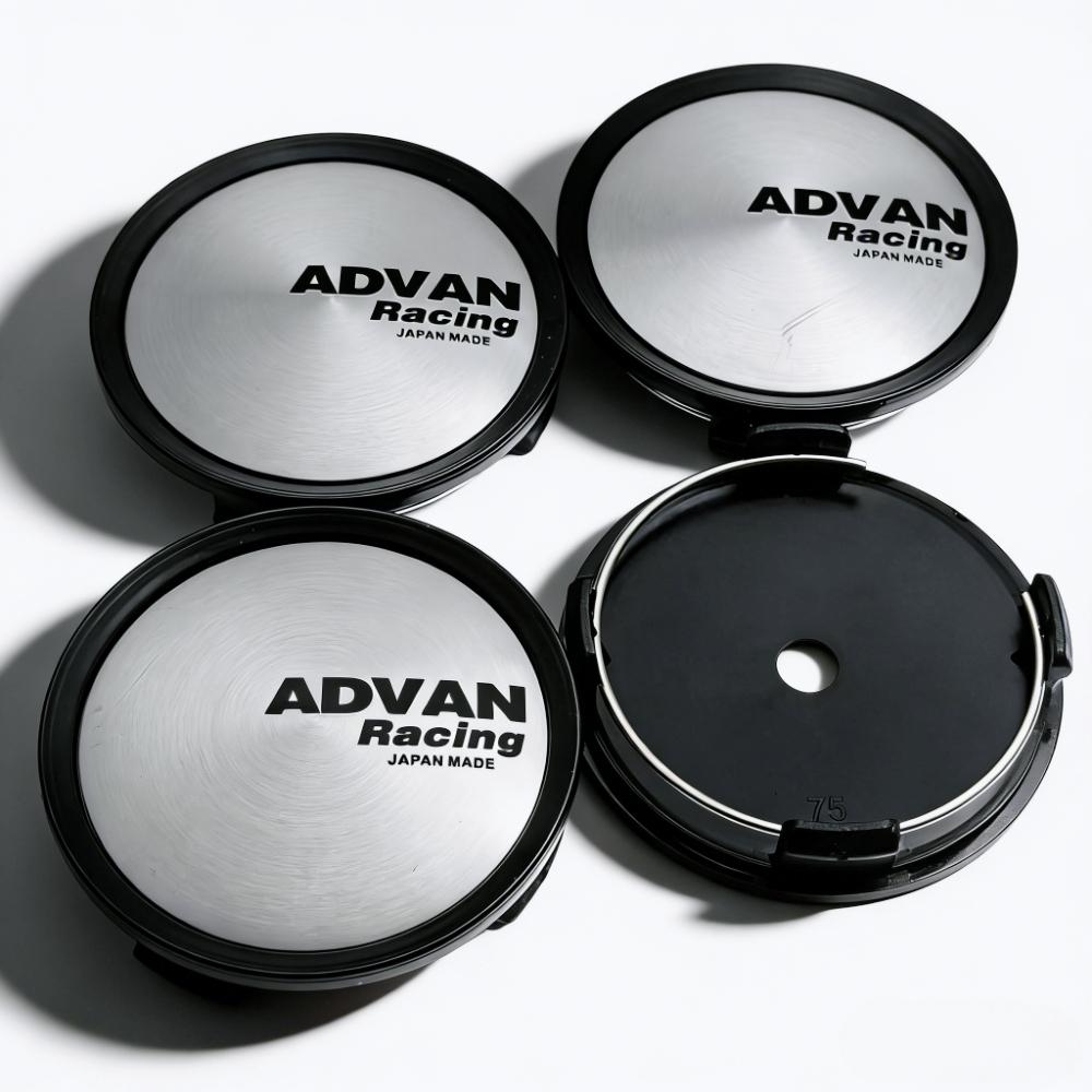 

4pcs ADVAN Racing Logo Emblem Car Wheel Center Caps 75MM 70MM Wheels Hub Cap Advans Badge Rim Hubcaps Dust Cover Car Accessories ADVAN Racing Badge&4pcs 75 Wheel Caps