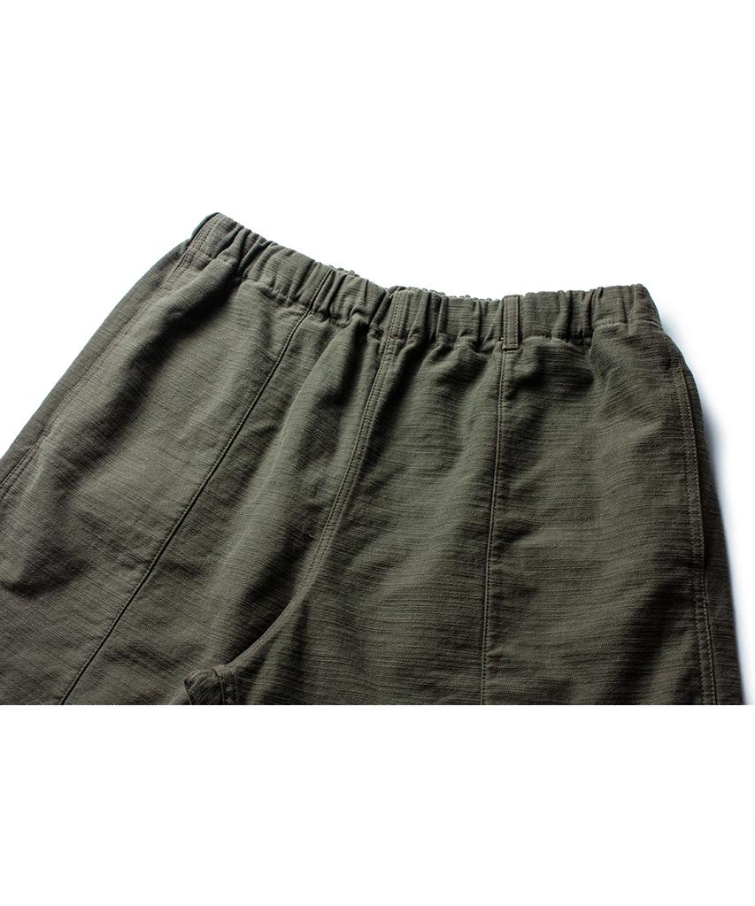 Deoleseukyu Cotton Slub Yosemite Camp Shorts [Moss Olive]