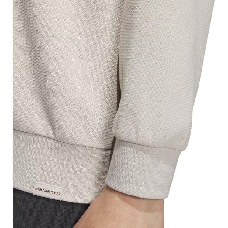 Adidas Sportswear Jacket Letter Print Long Sleeve Polo Shirt Men Tops Clear-Brown IS7420