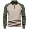 Pull d'automne pour homme à col rond avec mélange de coton stretch pour un style urbain décontracté