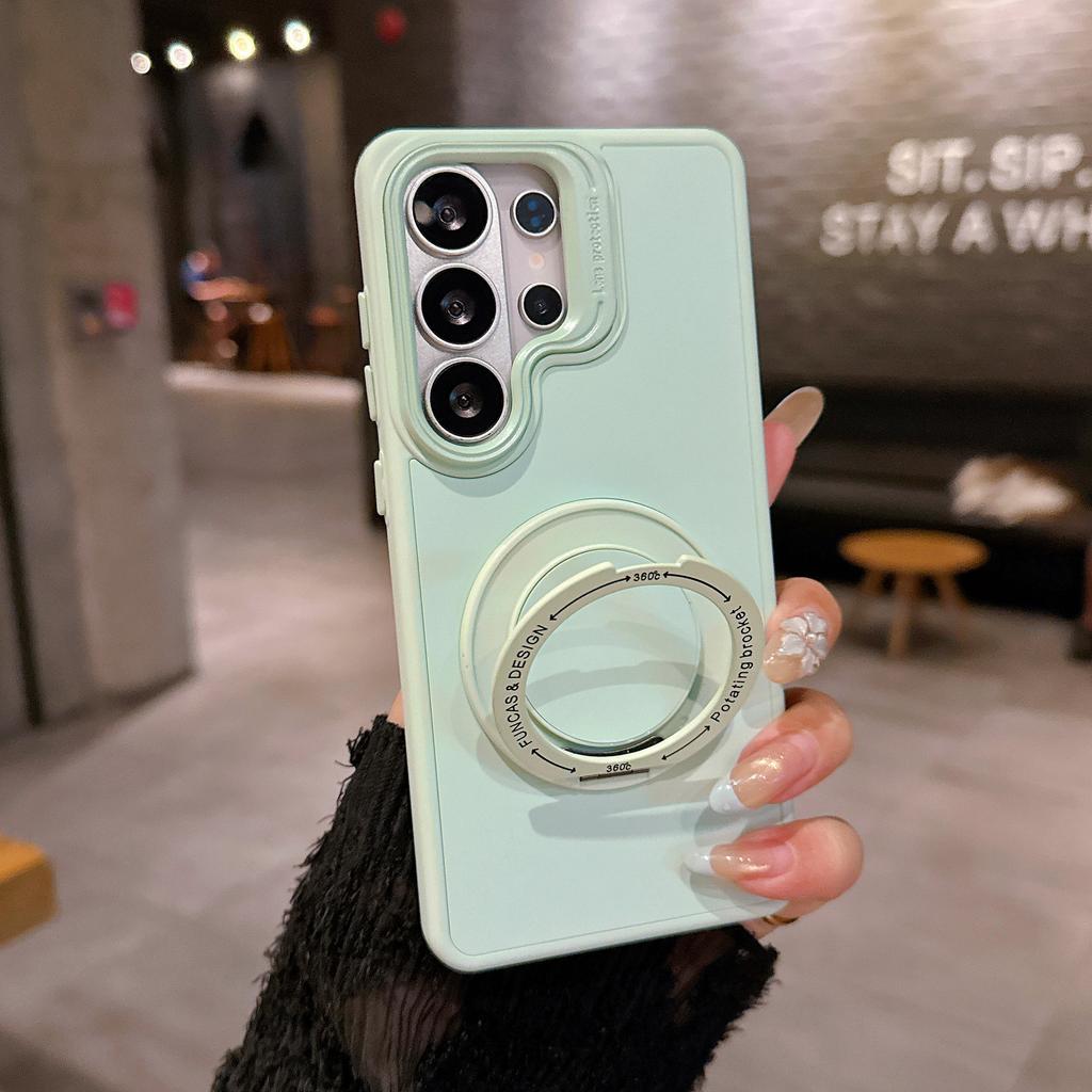 Sam S26ULTRA Amazon's Popular 360 Skin-sensitive Magnetic Suction Bracket Samsung Mobile Phone Case Is Suitable for S25/S24U