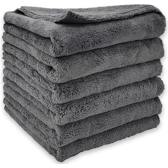Edgeless Microfiber Towels For Cars, Super Soft Car Drying Towel, Microfiber Cleaning Cloth, 550GSM Premium Water Absorbtion Polishing Detailing