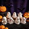 Cute Expressions Cute Ghost Figurine PVC Ghost Pen Holder Mini Desk Ornament  Nightstand Ornament