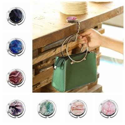 Portable Bag Holder Desk Hanging Rack Handbag Hook Briefcase Hanger Folding Purse