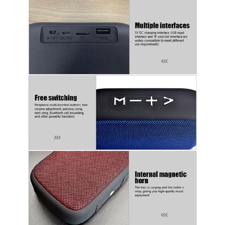 Bluetooth-compatible 4.2 Portable Speaker Louder Volume Clear Stereo Sound Rich Bass 10m Wireless Range Built in Mic