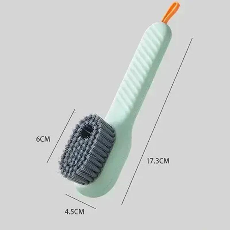 Shoe Brush Multifunction Cleaning Soft Automatic Liquid Shoe Brush Long Handle Clothes Soap Brush With Hook Clean Tool Amagi