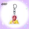 Long-lasting Anime Keychain Witch Hunter Acrylic Pendant Holder Ornamental Cat Vivid Character Expression Bag Accessory Collectible