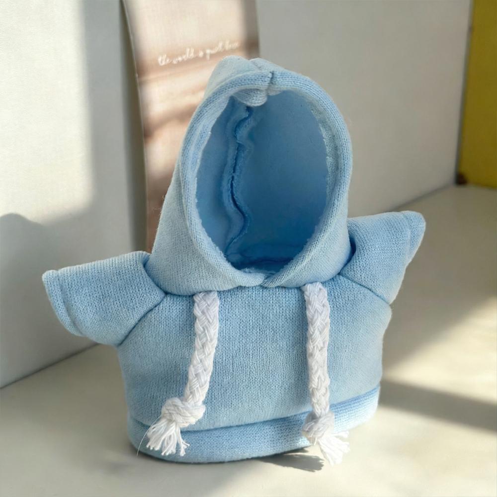 

1PC Warm Winter Hamster Sweatshirt Soft Drawstring Hooded Pet Sweatshirt for Small Animals Pet Hamsters Pullover Cosplay Clothes небесно-голубой