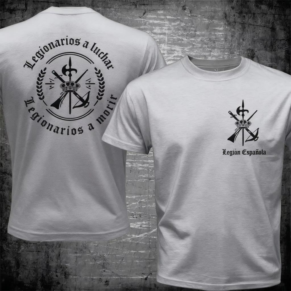 Legione Straniera Spagnola Spagnola Espanola Tercio Esercito Militare T-shirt Estiva Cotone Manica Corta Girocollo Unisexs T-shirt Nuova S4xl