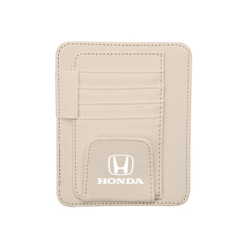 Car Visor Storage Bag ID Card Glasses Organized Clip For Honda Civic Accord Fit Jazz Pilot CRV Odyssey Passport City Shuttle HRV