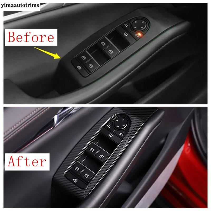 Car Inner Door Armrest Window Glass Lift Switch Button Panel Cover Trim Accessories For Mazda 3   - 2025 / CX-30  - 2025