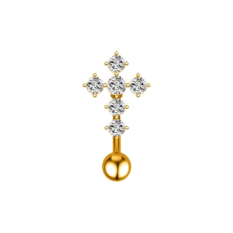 Crystals Star Dangled Belly Button Rings Stainless Steel Dainsty Zircon Navel Ring Belly Piercing Body Jewelries