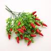 10PCS Artificial Pepper Bouquet Fake Chili Bouquet Simulation Fruits Pepper Bunch Plastic Fake Plant for Home Party