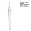 False Eyelash Tweezers Precision Single Cluster Eyelash Tweezers Stainless Steel Eyelash Applicator Tool for Lash Artists Home Travel