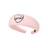 Heart Logo Knit Hair Band Pink
