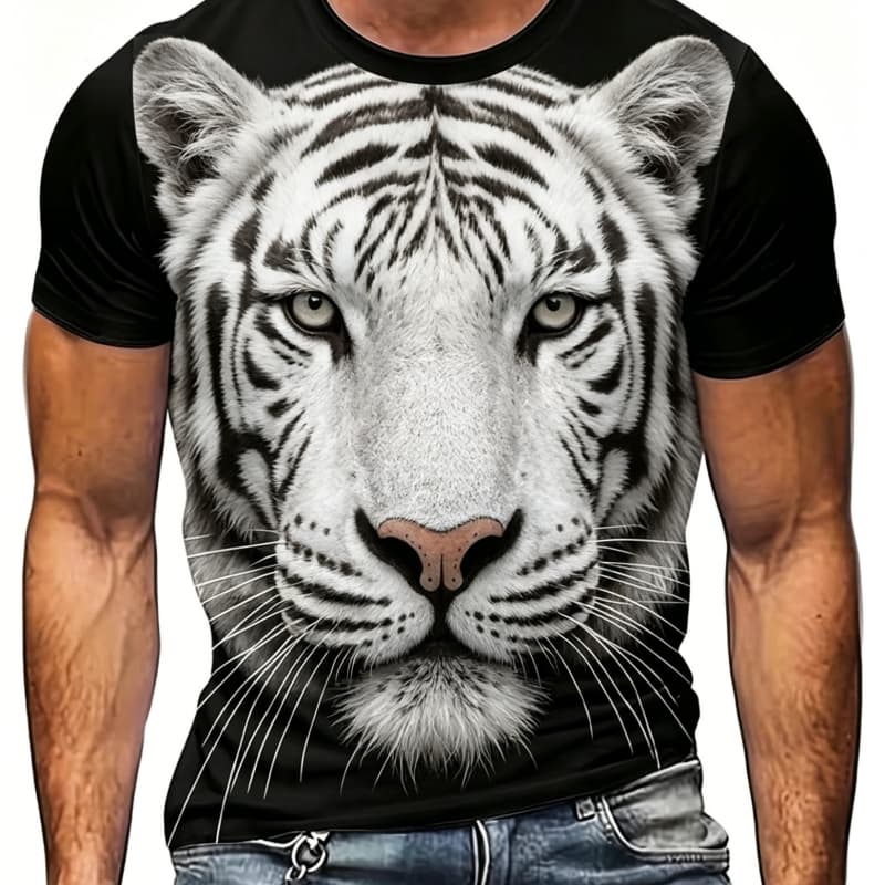 

Round neck short-sleeved T-shirt top, comfortable and breathable fabric, casual and sports style XL