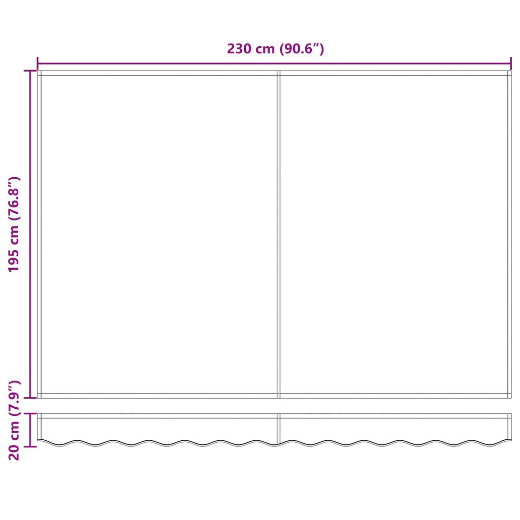 Electric Retractable Awning Anthracite 2.5 X 2 M