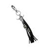 Elegant Cow Head Horseshoe Keychain Adorned With Delicate Leaves Bull Head And Stylish Fringes For Daily Use
