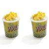 100pcs Cute 3D Popcorn Resin Decoration Crafts Mini Food Cabochon DIY Doll House Ornaments Earring Center Crafts