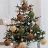 Christmas Ornament Flocked Christmas Ball 8cm 15PCS Multi-Color Shatterproof Festive Holiday Tree Decorating Accessory