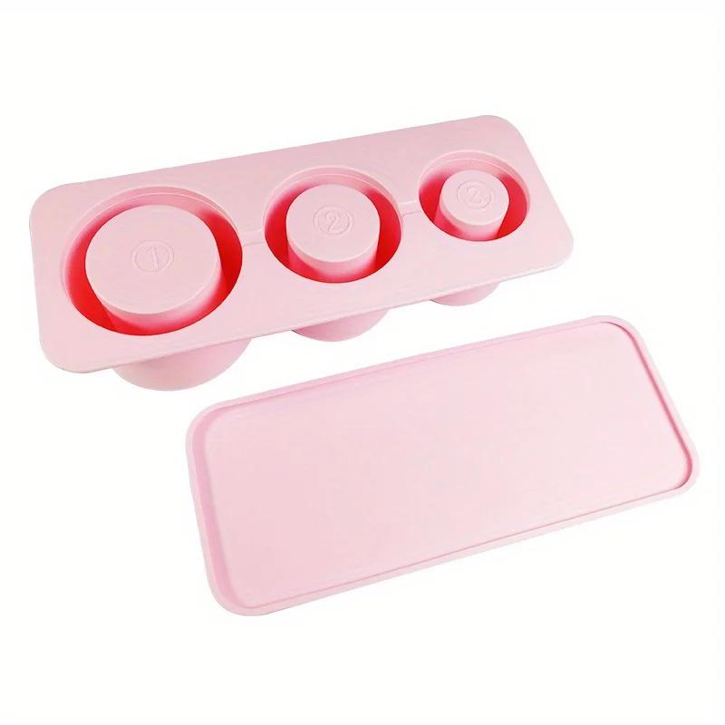 Food Grade Easy-to-release Silicone Tray with Lid Special Outdoor Glass Large Capacity Ice Cube Mold for Family Party Drinks