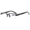 High-Quality Half-Frame Reading Glasses For Mens Natural Original Stone Presbyopia Glasses Men Hyperopia Eyeglasses +1.0 To +4.0